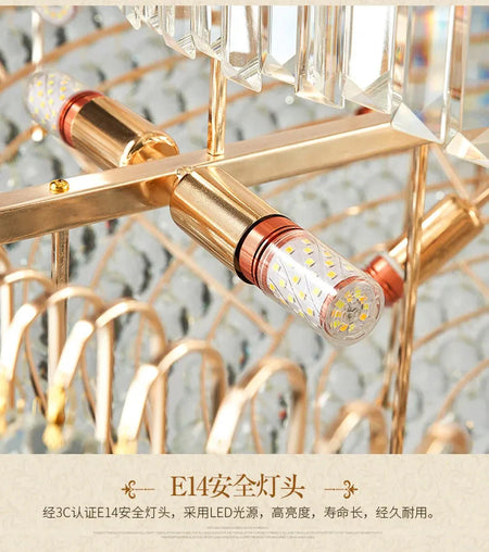 Luminaire Lustre élégance en cristal nordique – Référence : Elowen7423-ILLUMEEN.COM