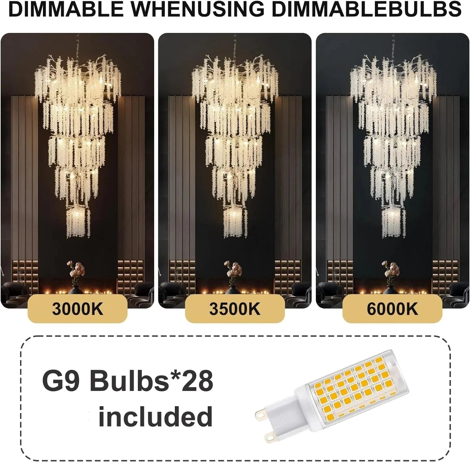 Luminaire Lustre design aérien en cristal – Référence : Elowen7832-ILLUMEEN.COM