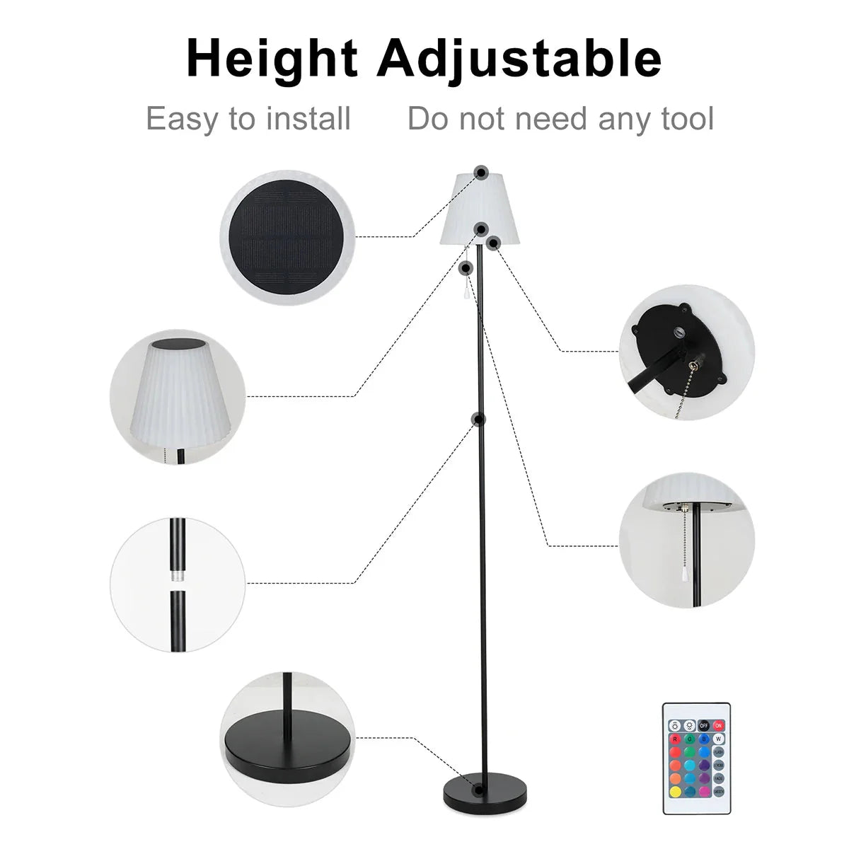 Luminaire Extérieur solaire autonome – Référence : Amaryllis2510-ILLUMEEN.COM