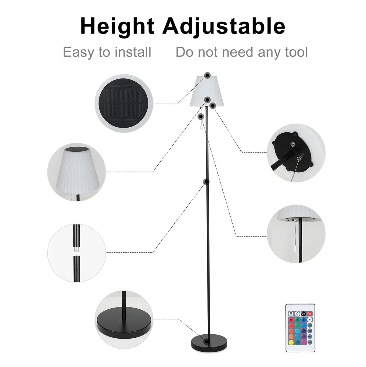 Luminaire Extérieur solaire autonome – Référence : Amaryllis2510-ILLUMEEN.COM