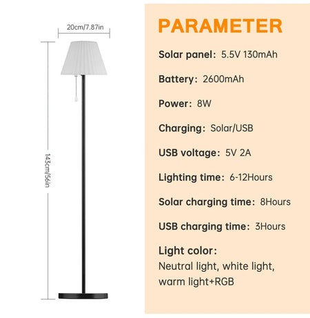 Luminaire Extérieur solaire autonome – Référence : Amaryllis2510-ILLUMEEN.COM