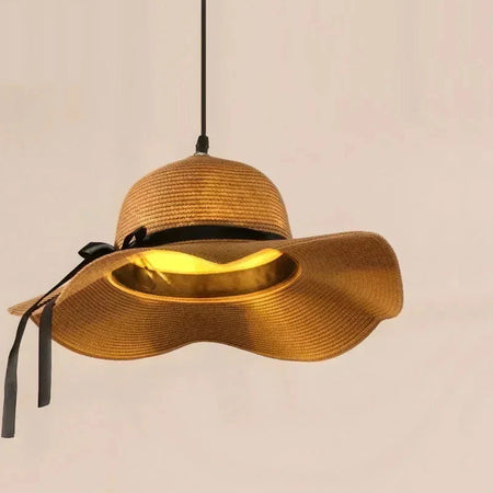 Luminaire Suspension design rétro en rotin – Référence : Mirel4327-ILLUMEEN.COM