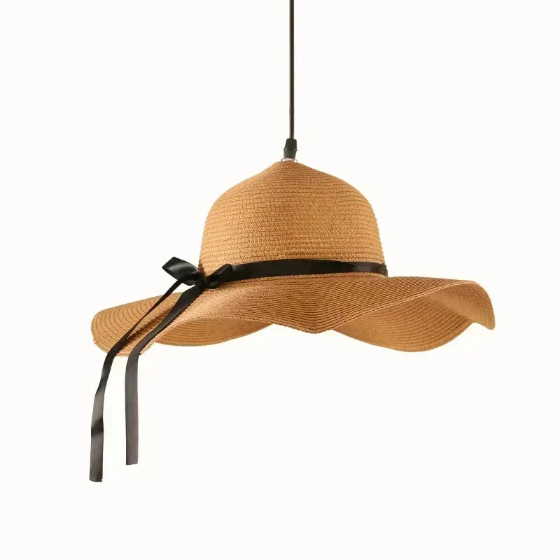 Luminaire Suspension design rétro en rotin – Référence : Mirel4327-ILLUMEEN.COM