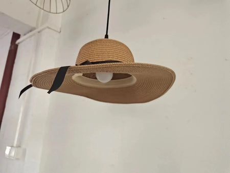 Luminaire Suspension design rétro en rotin – Référence : Mirel4327-ILLUMEEN.COM