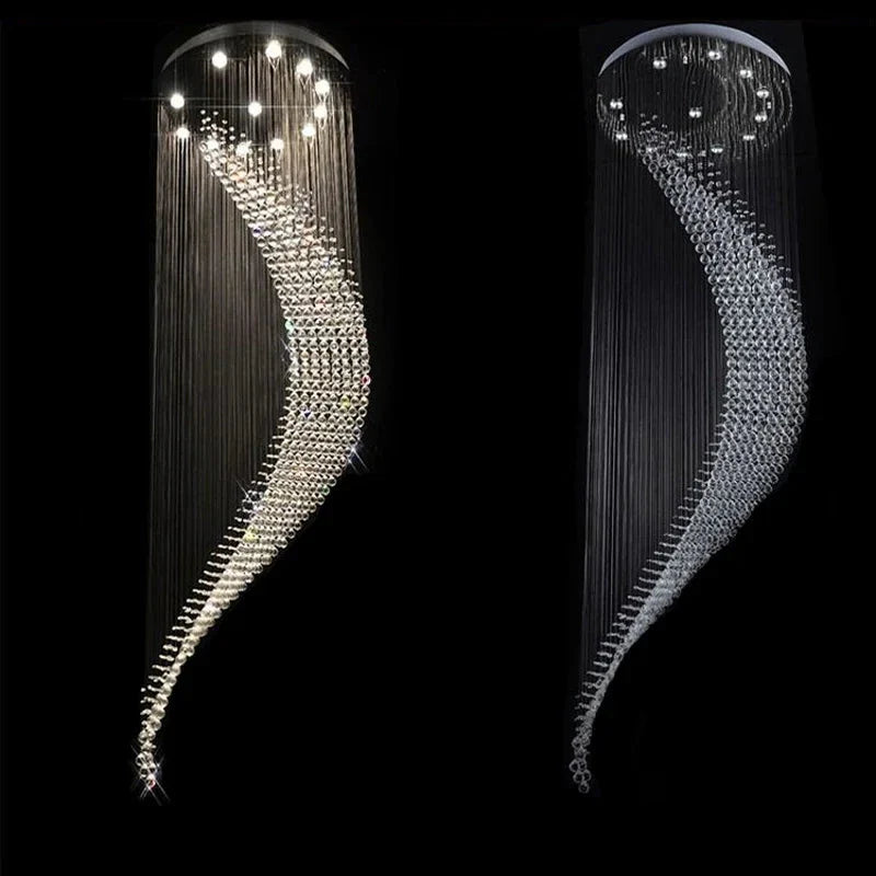 Luminaire Lustre design contemporain en cristal – Référence : Elowen7325-ILLUMEEN.COM