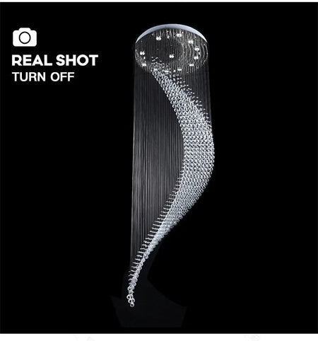 Luminaire Lustre design contemporain en cristal – Référence : Elowen7325-ILLUMEEN.COM