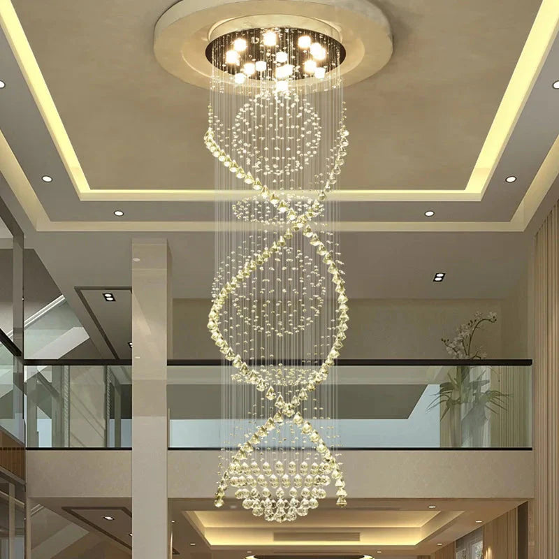 Luminaire Lustre design aérien en cristal – Référence : Aelienne7834-ILLUMEEN.COM