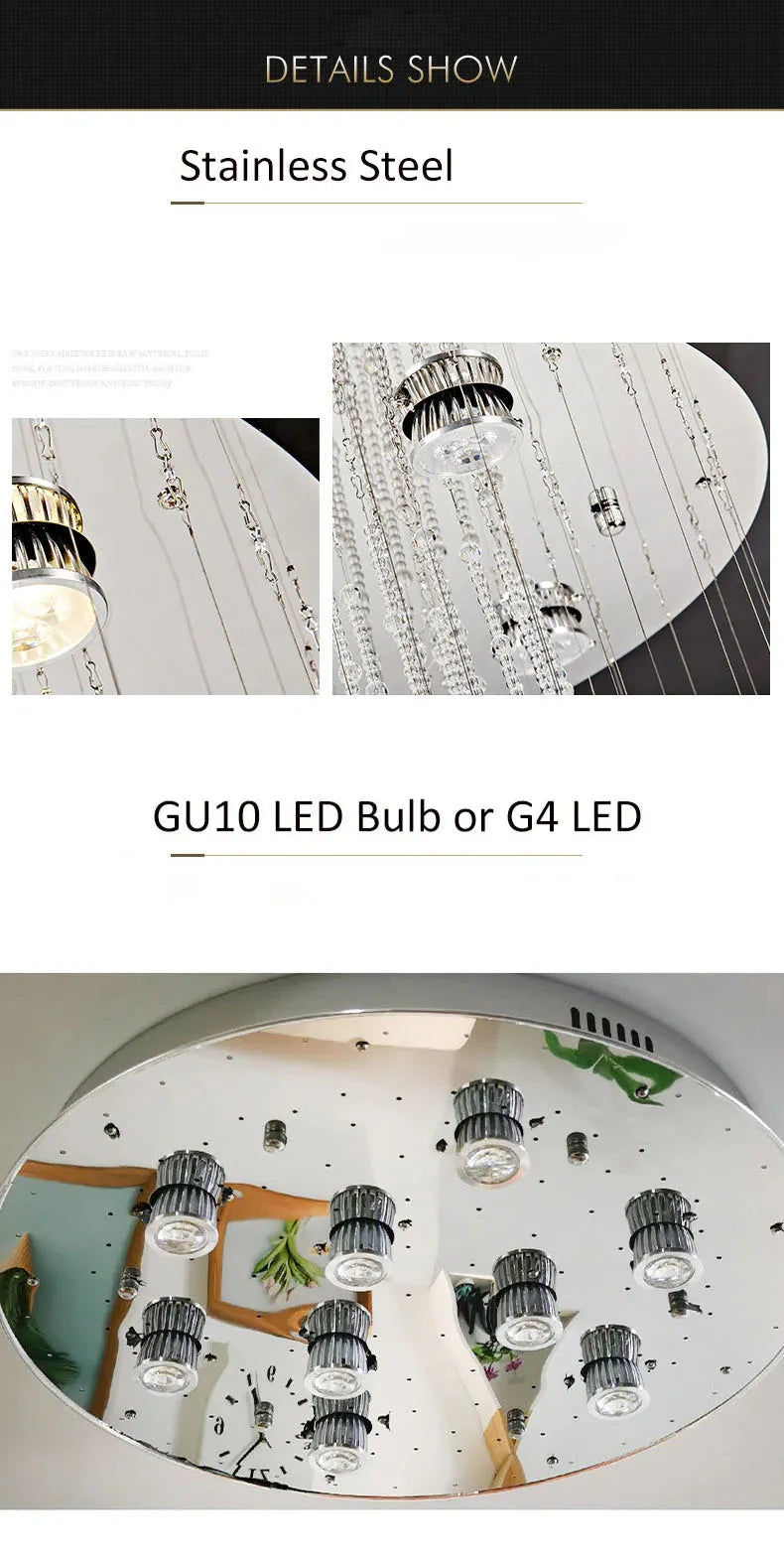 Luminaire Lustre design aérien en cristal – Référence : Marisol8234-ILLUMEEN.COM