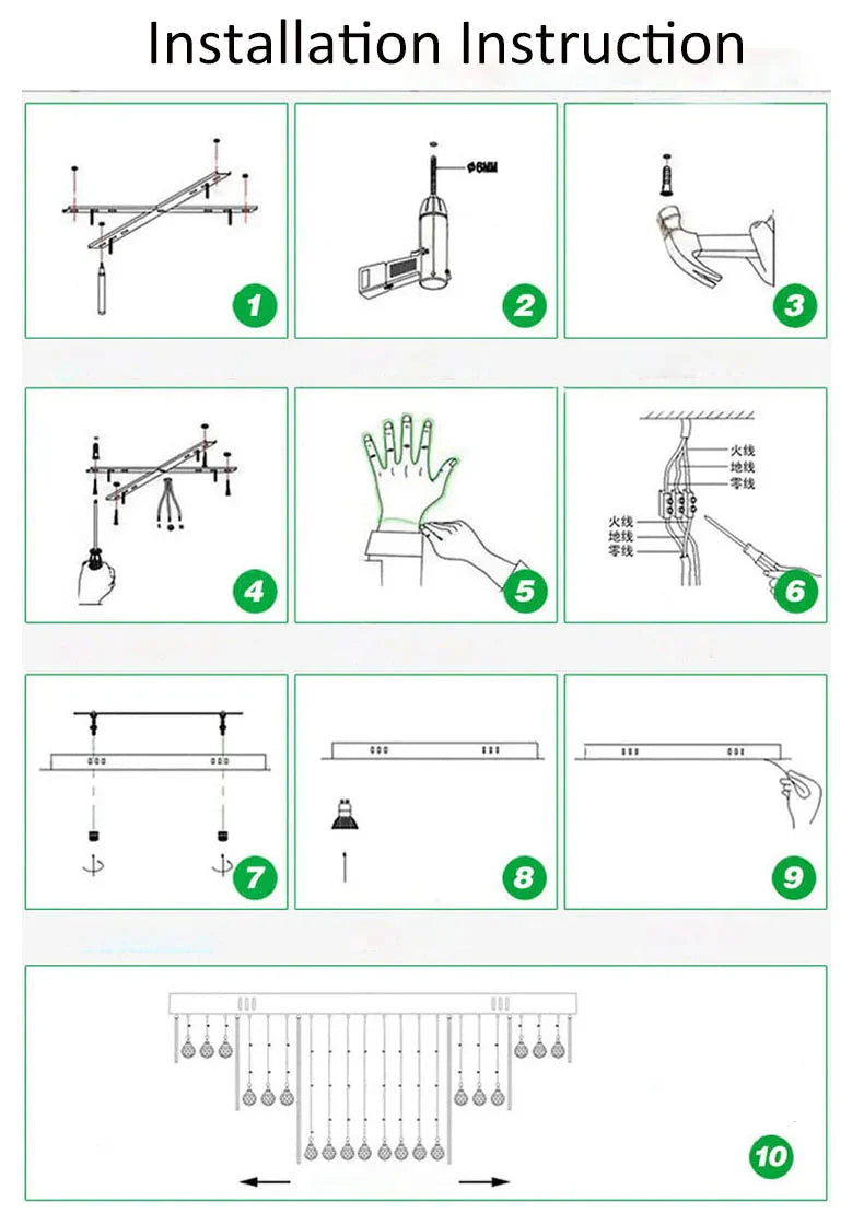 Luminaire Lustre design aérien en cristal – Référence : Marisol8234-ILLUMEEN.COM
