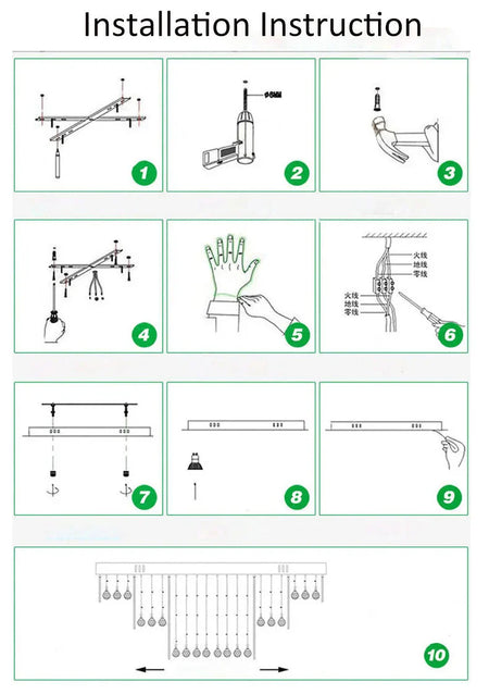 Luminaire Lustre design aérien en cristal – Référence : Marisol8234-ILLUMEEN.COM