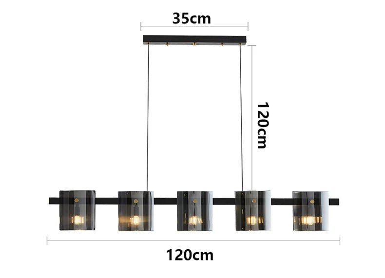 Luminaire Suspension design contemporain en métal – Référence : Cybèle1453-ILLUMEEN.COM