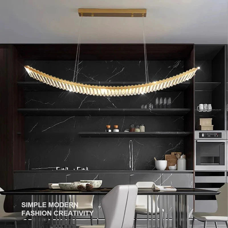 Luminaire Suspension design moderne en cristal – Référence : Mylène4823-ILLUMEEN.COM