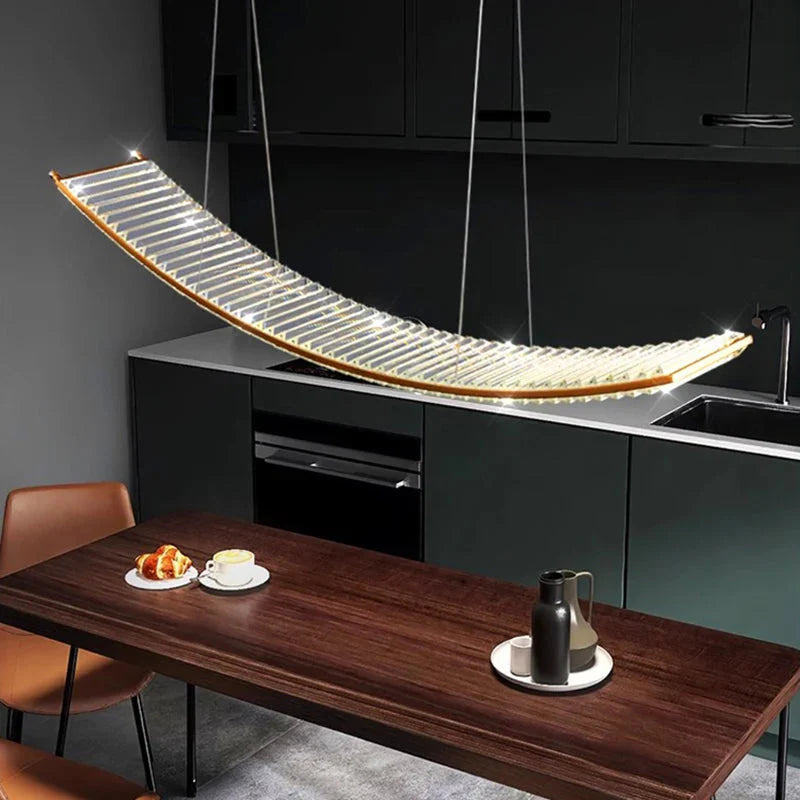 Luminaire Suspension design moderne en cristal – Référence : Mylène4823-ILLUMEEN.COM