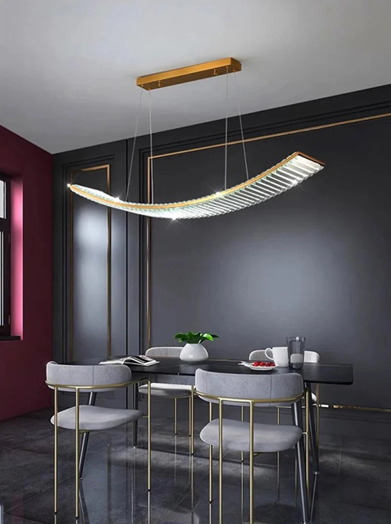 Luminaire Suspension design moderne en cristal – Référence : Mylène4823-ILLUMEEN.COM