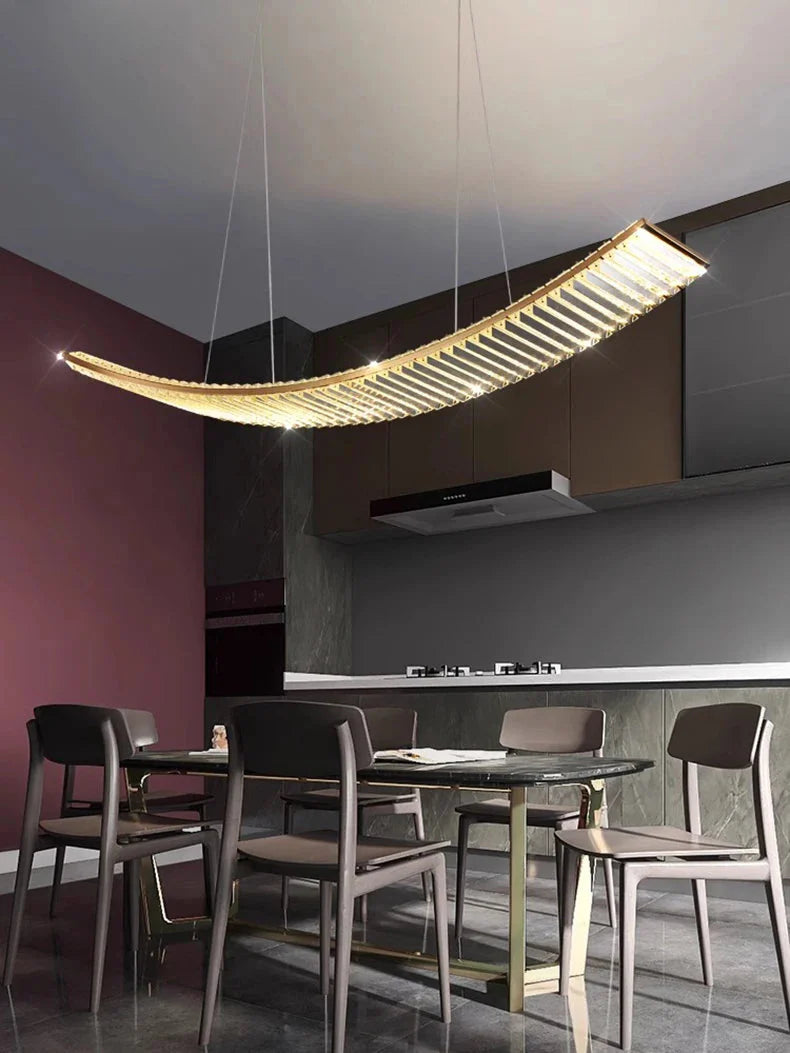 Luminaire Suspension design moderne en cristal – Référence : Mylène4823-ILLUMEEN.COM