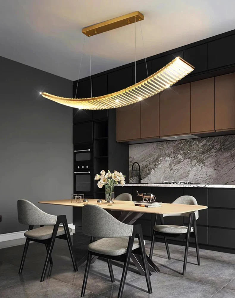 Luminaire Suspension design moderne en cristal – Référence : Mylène4823-ILLUMEEN.COM