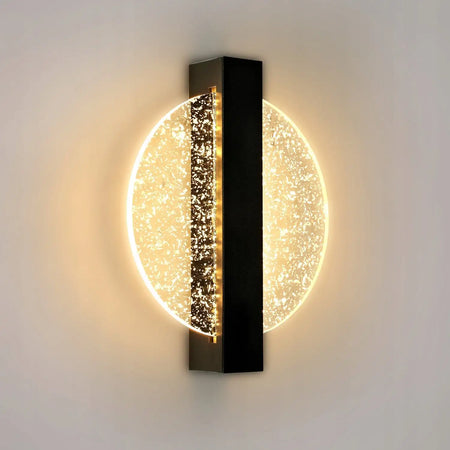 Luminaire Applique Murale Ronde Noire – Référence: Aya1045-ILLUMEEN.COM