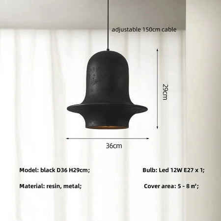 Luminaire Suspension design moderne noir – Référence : Marisette2574-ILLUMEEN.COM