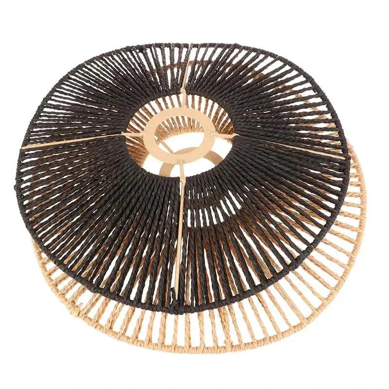 Luminaire Abat-Jour style boho brun – Référence : Maël-ILLUMEEN.COM