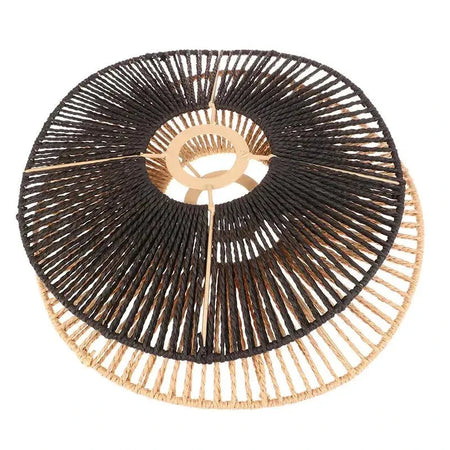Luminaire Abat-Jour style boho brun – Référence : Maël-ILLUMEEN.COM