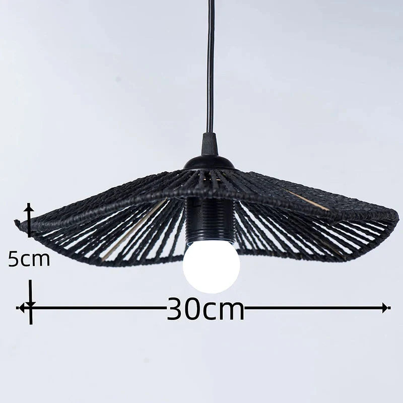 Luminaire Abat-Jour style boho brun – Référence : Maël-ILLUMEEN.COM