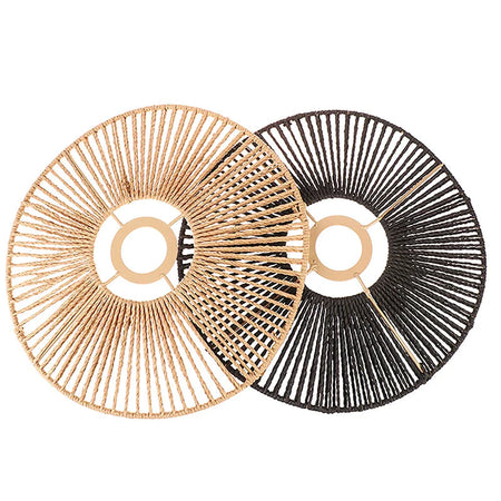 Luminaire Abat-Jour style boho brun – Référence : Maël-ILLUMEEN.COM