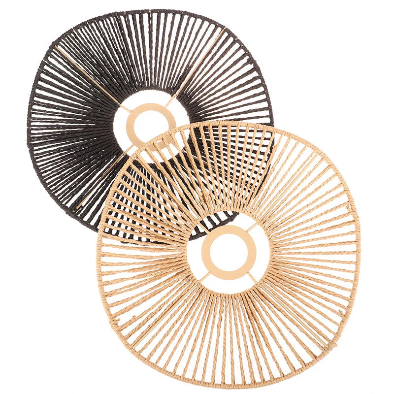 Luminaire Abat-Jour style boho brun – Référence : Maël-ILLUMEEN.COM