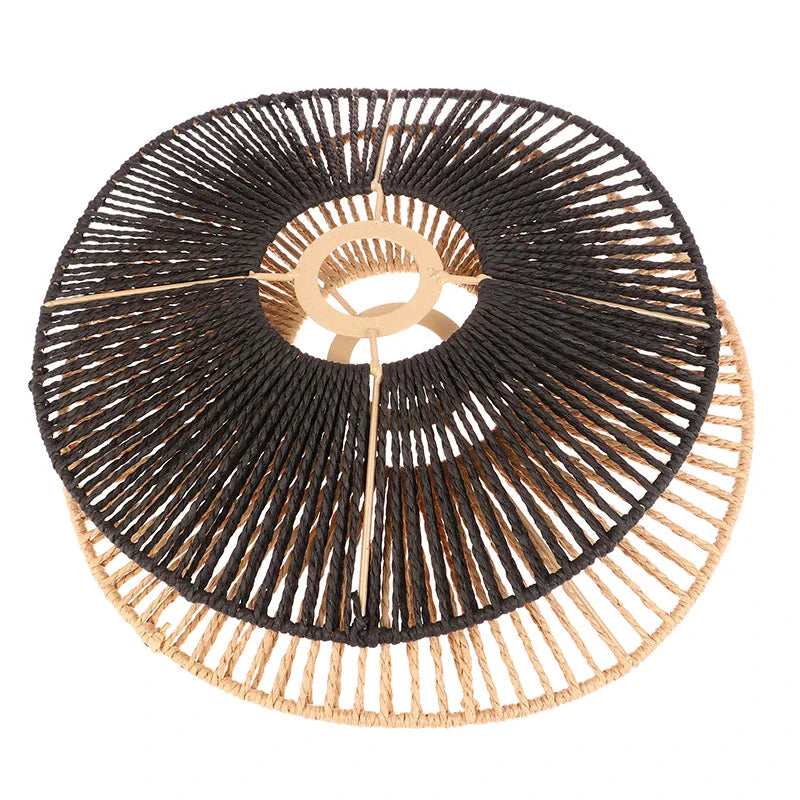 Luminaire Abat-Jour style boho brun – Référence : Maël-ILLUMEEN.COM