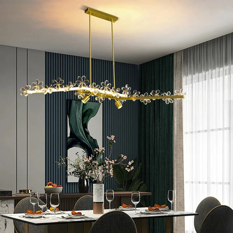 Luminaire Suspension finition cristal brillant – Référence : Marisol4872-ILLUMEEN.COM