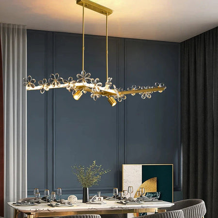 Luminaire Suspension finition cristal brillant – Référence : Marisol4872-ILLUMEEN.COM