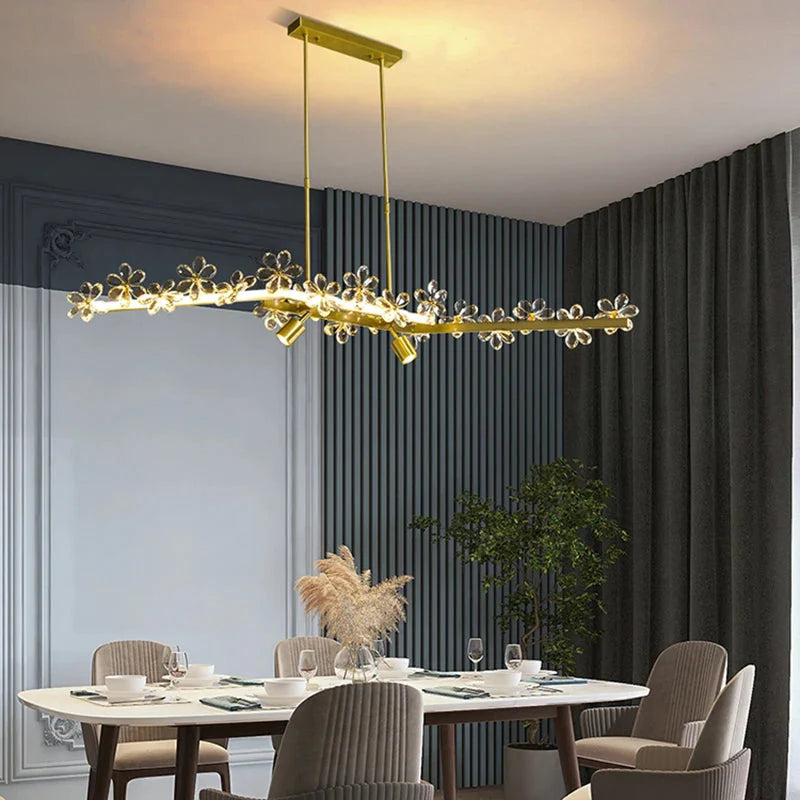 Luminaire Suspension finition cristal brillant – Référence : Marisol4872-ILLUMEEN.COM
