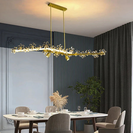 Luminaire Suspension finition cristal brillant – Référence : Marisol4872-ILLUMEEN.COM