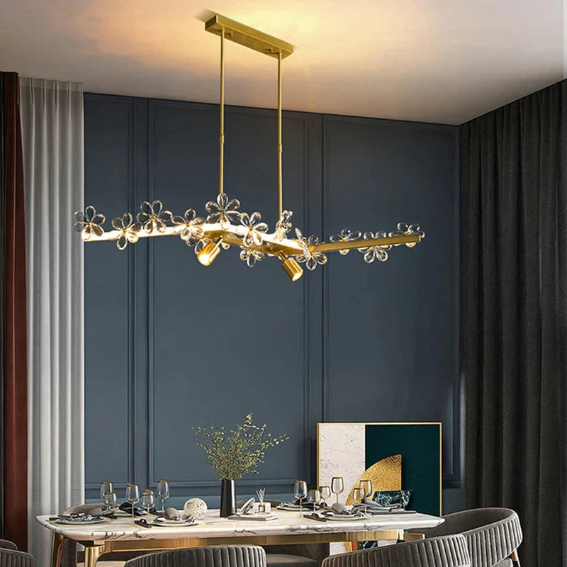 Luminaire Suspension finition cristal brillant – Référence : Marisol4872-ILLUMEEN.COM