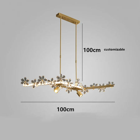 Luminaire Suspension finition cristal brillant – Référence : Marisol4872-ILLUMEEN.COM