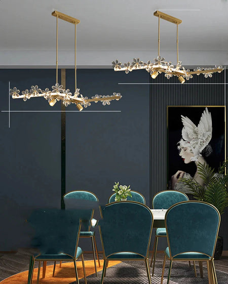 Luminaire Suspension finition cristal brillant – Référence : Marisol4872-ILLUMEEN.COM