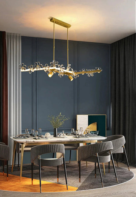 Luminaire Suspension finition cristal brillant – Référence : Marisol4872-ILLUMEEN.COM