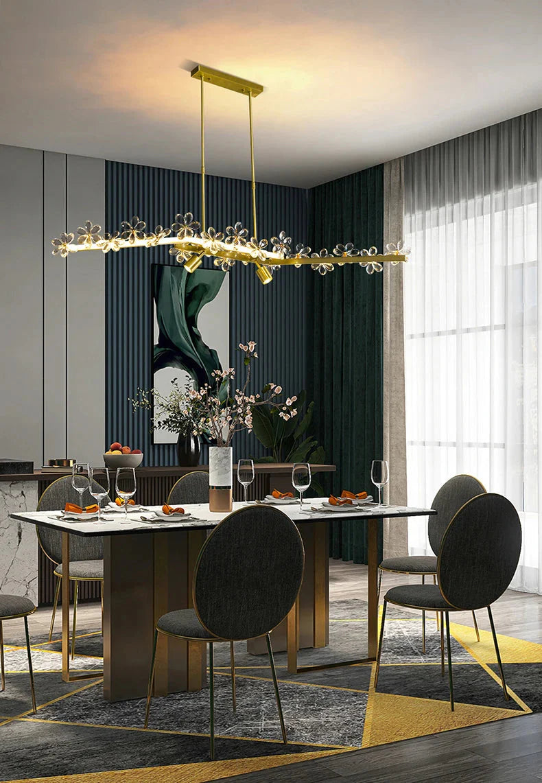 Luminaire Suspension finition cristal brillant – Référence : Marisol4872-ILLUMEEN.COM