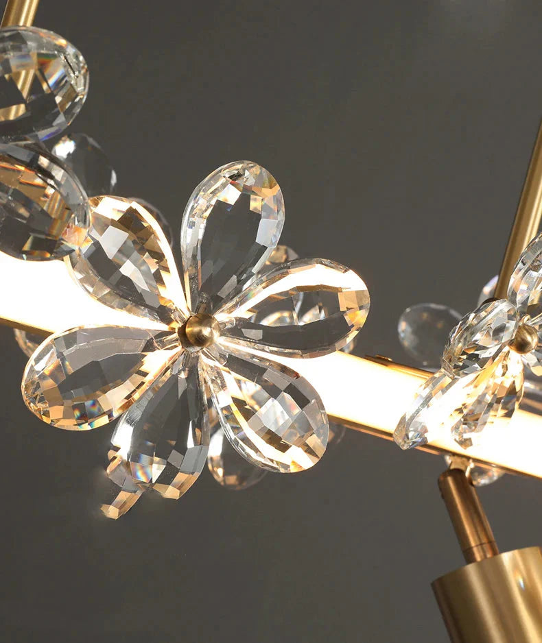 Luminaire Suspension finition cristal brillant – Référence : Marisol4872-ILLUMEEN.COM