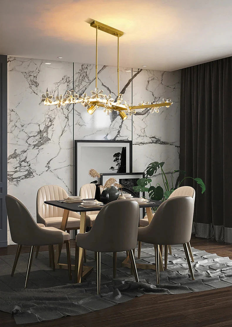 Luminaire Suspension finition cristal brillant – Référence : Marisol4872-ILLUMEEN.COM