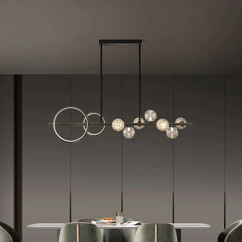 Luminaire Suspension éclatant en cristal – Référence : Nolwen4328-ILLUMEEN.COM