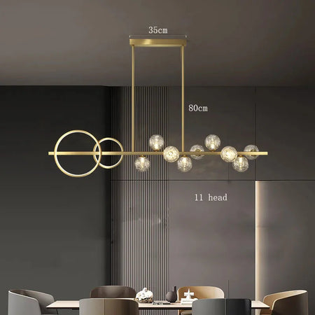 Luminaire Suspension éclatant en cristal – Référence : Nolwen4328-ILLUMEEN.COM