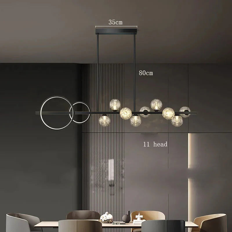 Luminaire Suspension éclatant en cristal – Référence : Nolwen4328-ILLUMEEN.COM