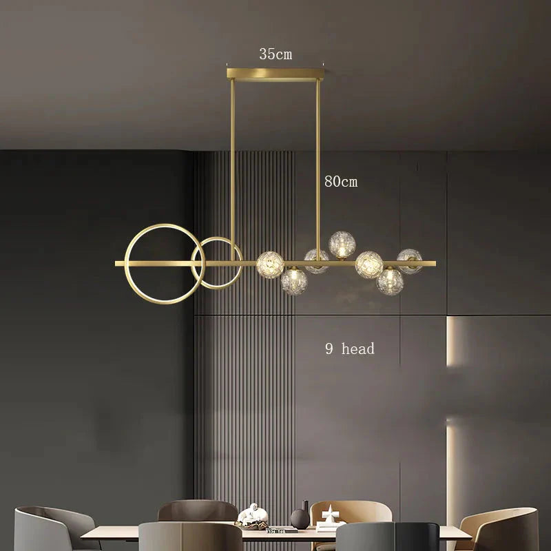 Luminaire Suspension éclatant en cristal – Référence : Nolwen4328-ILLUMEEN.COM