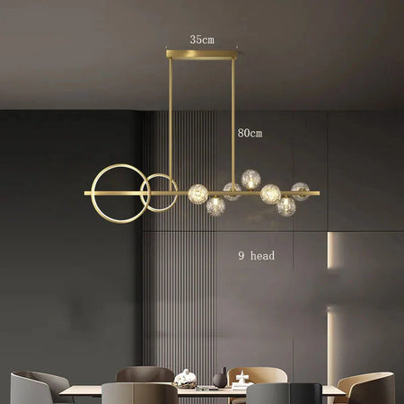 Luminaire Suspension éclatant en cristal – Référence : Nolwen4328-ILLUMEEN.COM