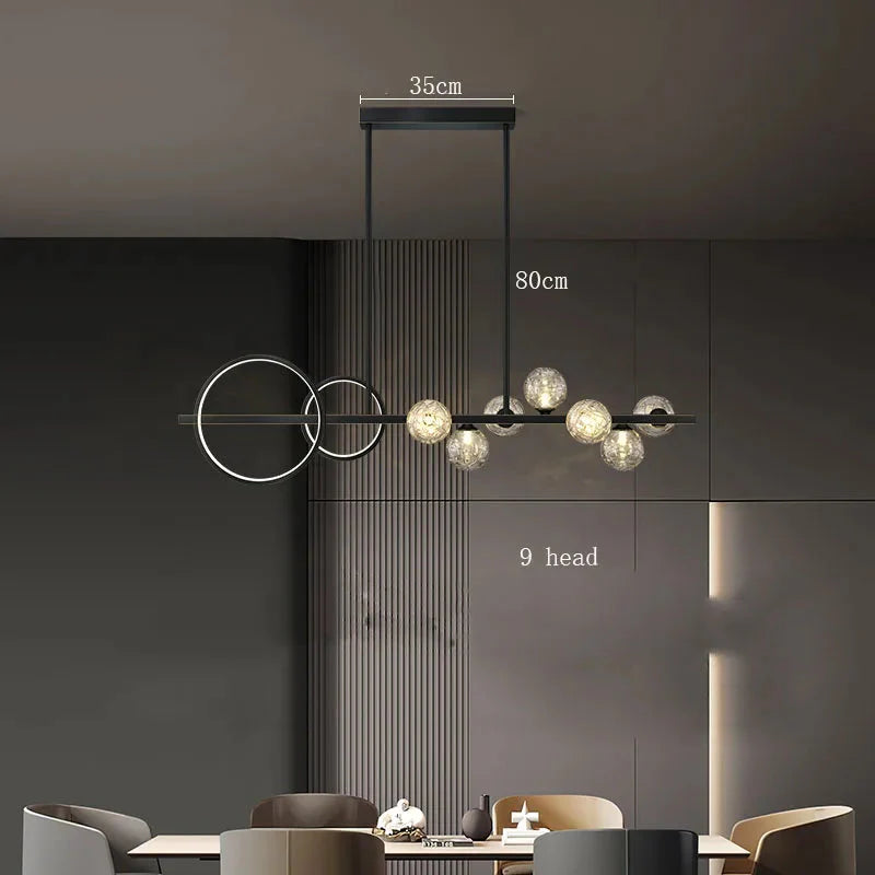 Luminaire Suspension éclatant en cristal – Référence : Nolwen4328-ILLUMEEN.COM