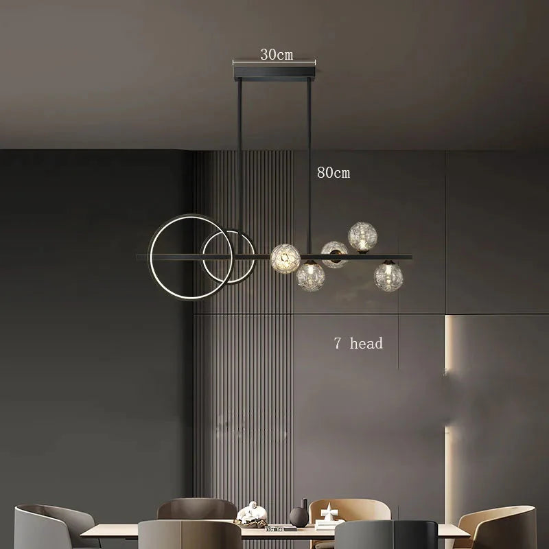 Luminaire Suspension éclatant en cristal – Référence : Nolwen4328-ILLUMEEN.COM