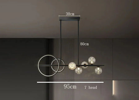 Luminaire Suspension éclatant en cristal – Référence : Nolwen4328-ILLUMEEN.COM