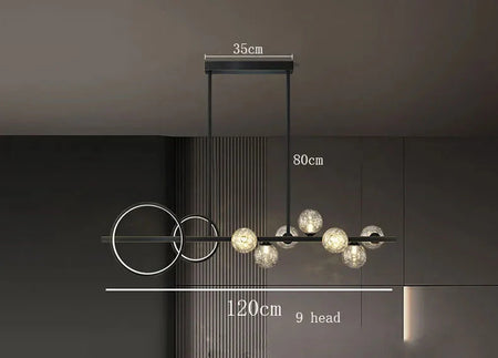 Luminaire Suspension éclatant en cristal – Référence : Nolwen4328-ILLUMEEN.COM