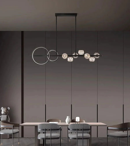 Luminaire Suspension éclatant en cristal – Référence : Nolwen4328-ILLUMEEN.COM