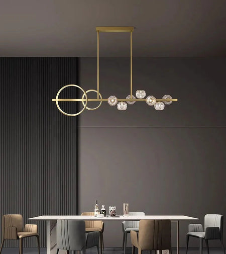 Luminaire Suspension éclatant en cristal – Référence : Nolwen4328-ILLUMEEN.COM